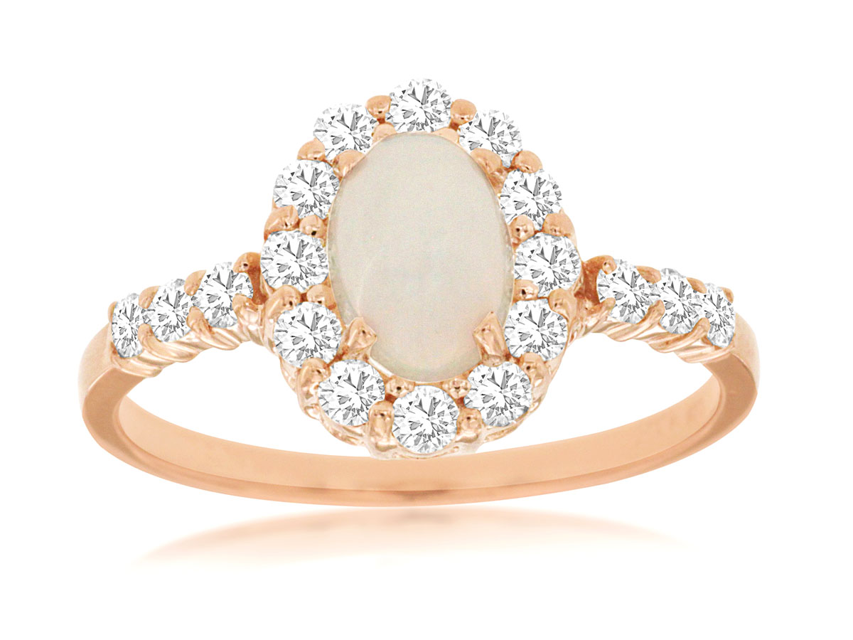 OPAL & DIAMOND RING