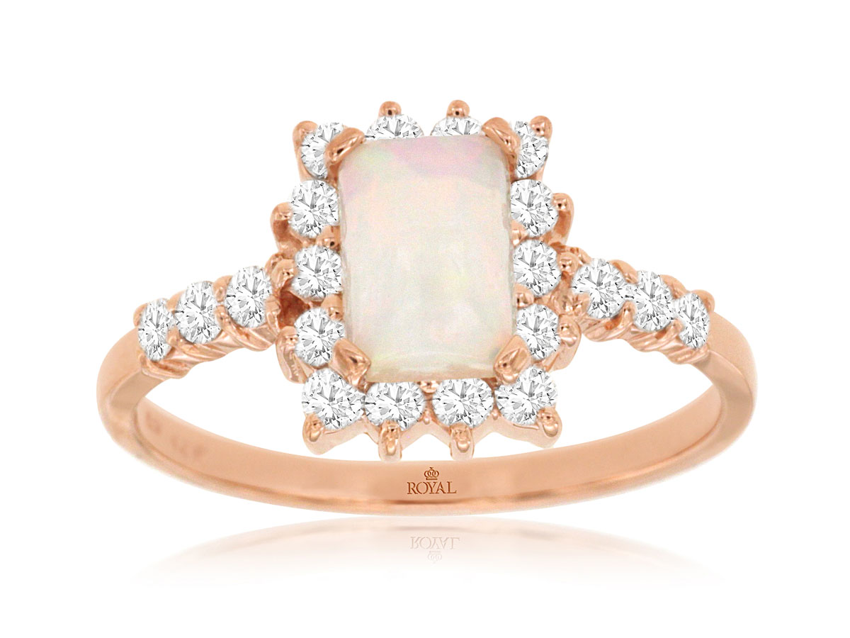 OPAL & DIAMOND RING