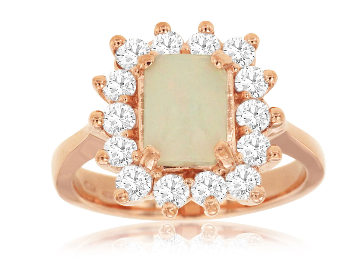 OPAL & DIAMOND RING