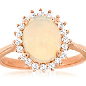 OPAL & DIAMOND RING