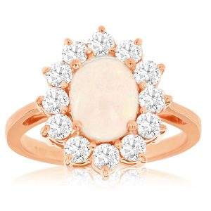 OPAL & DIAMOND RING