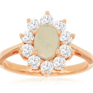 OPAL & DIAMOND RING
