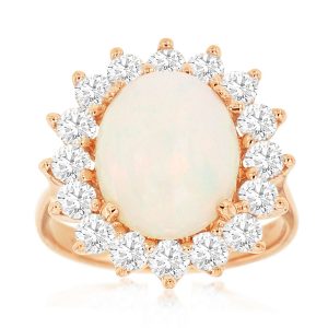 OPAL & DIAMOND RING