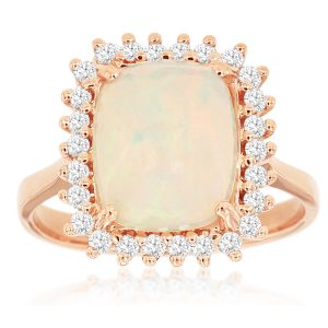 OPAL & DIAMOND RING