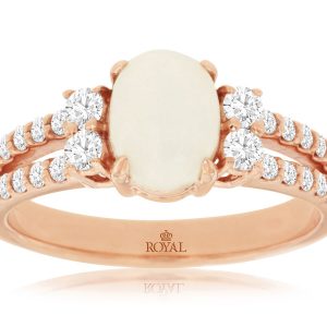 OPAL & DIAMOND RING