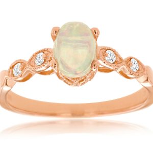 OPAL & DIAMOND RING