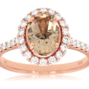MORGANITE & DIAMOND RING