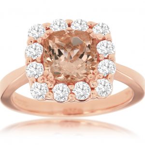 MORGANITE & DIAMOND RING
