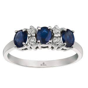 SAPPHIRE & DIAMOND RING