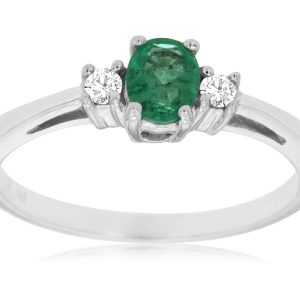 EMERALD & DIAMOND RING