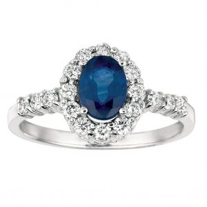 SAPPHIRE & DIAMOND RING