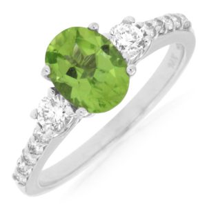 PERIDOT & DIAMOND RING