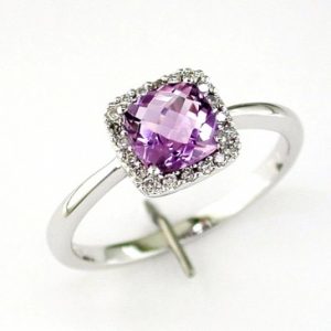 AMETHYST & DIAMOND RING