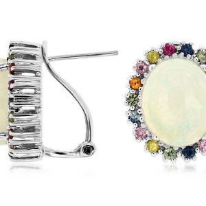 OPAL & MULTI SP EARRING