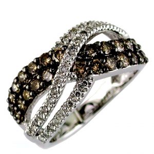 DIAMOND & MOCHA DIAMOND RING