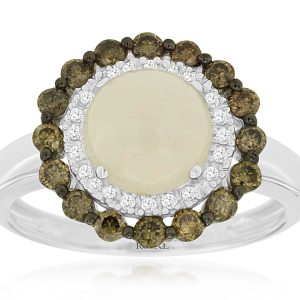 OPAL & DIAMOND RING
