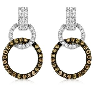 DIAMOND & MOCHA DIA EARRING