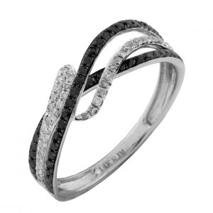BLACK DIAMOND & DIAMOND RING