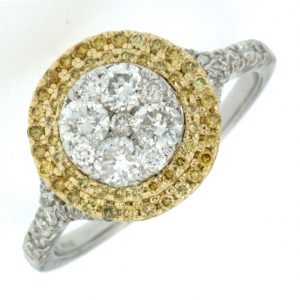 YELLOW DIAMOND & DIAMOND RING