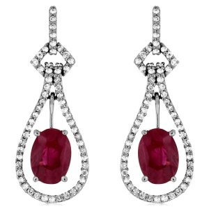 RUBY & DIAMOND EARRING