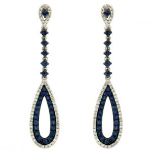 SAPPHIRE & DIAMOND EARRING