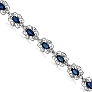 SAPPHIRE & DIAMOND BRACELET