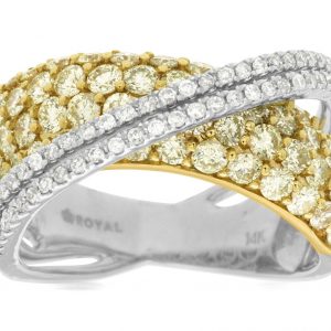 YELLOW DIAMOND & DIAMOND RING