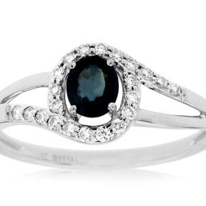 SAPPHIRE & DIAMOND RING