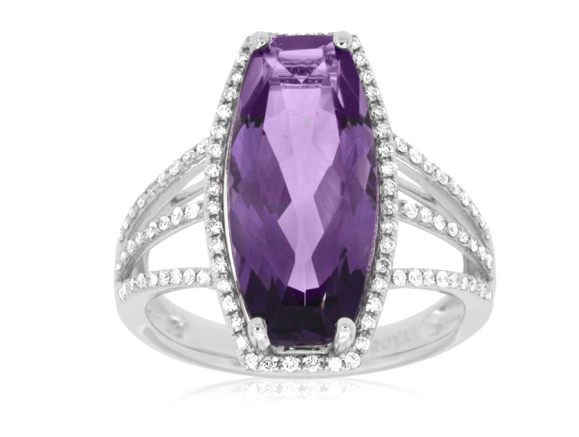 AMETHYST & DIAMOND RING