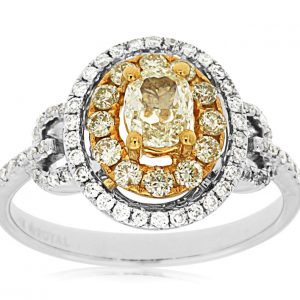 YELLOW DIAMOND & DIAMOND RING