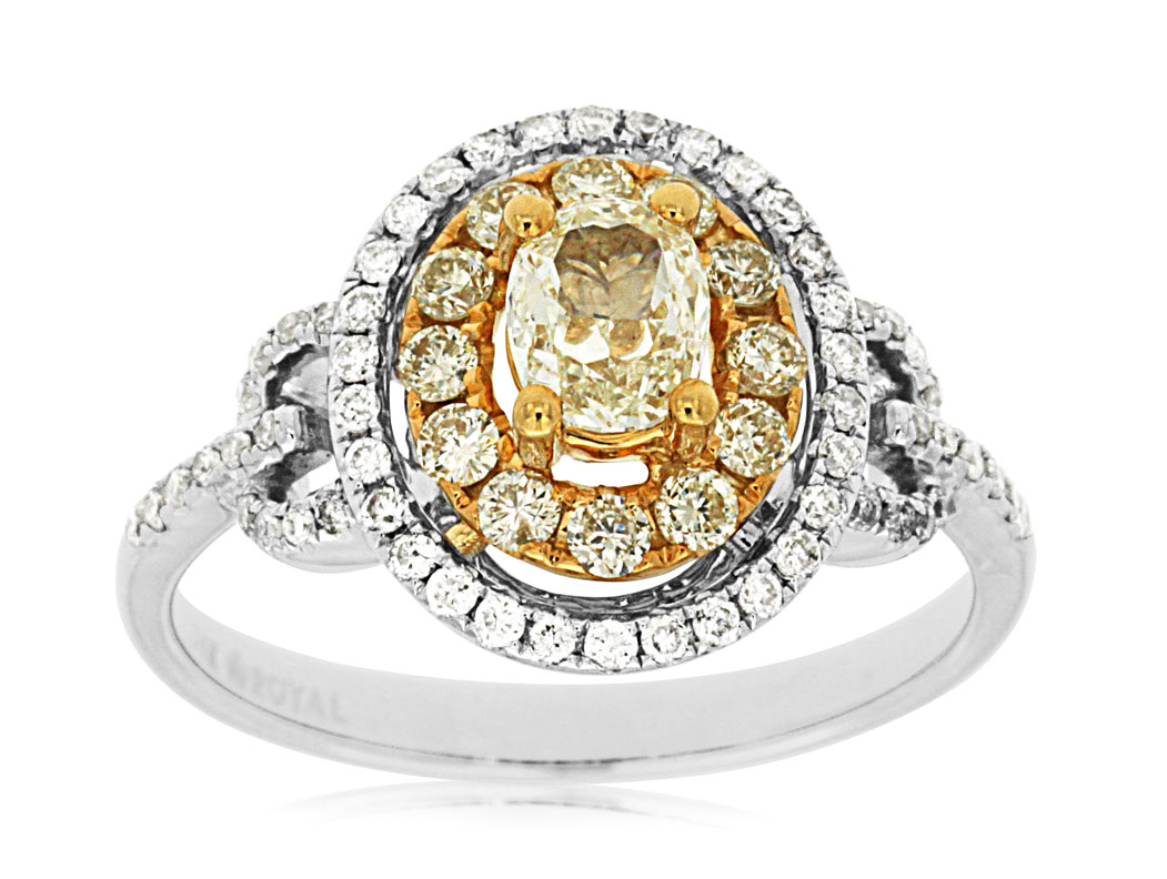 YELLOW DIAMOND & DIAMOND RING