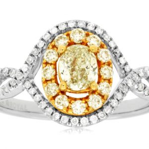 YELLOW DIAMOND & DIAMOND RING