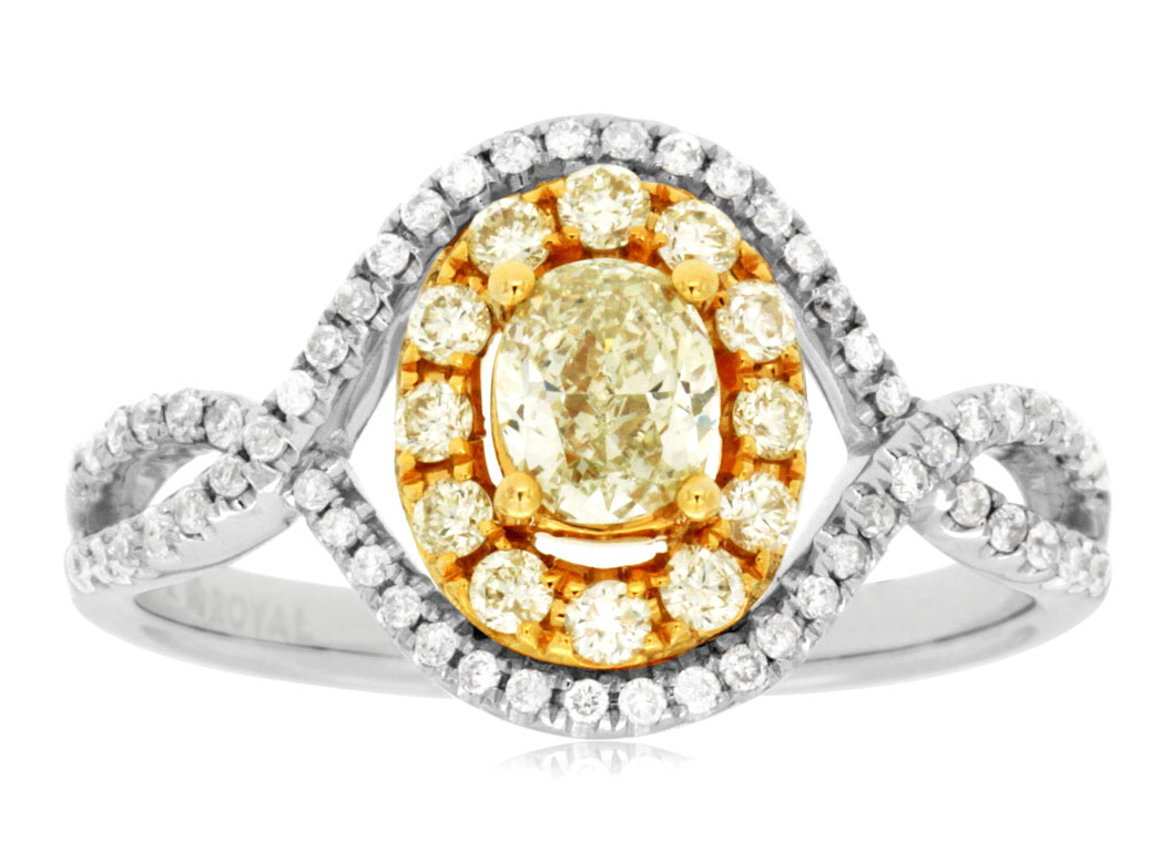 YELLOW DIAMOND & DIAMOND RING