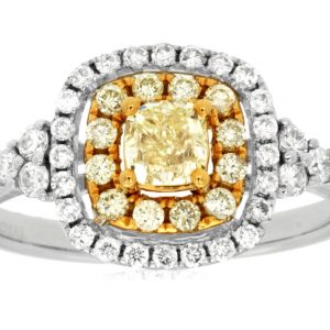 YELLOW DIAMOND & DIAMOND RING
