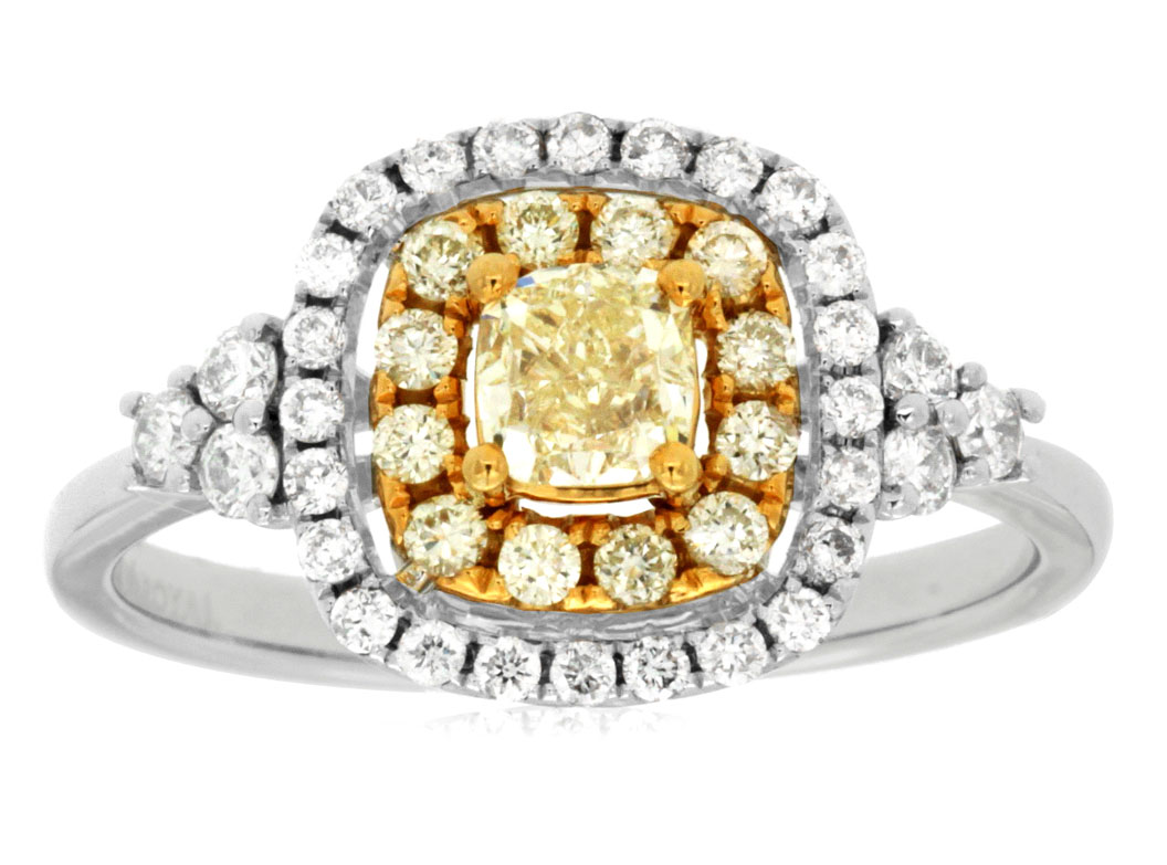 YELLOW DIAMOND & DIAMOND RING