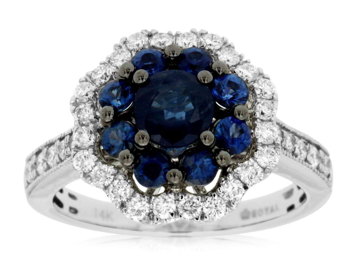 SAPPHIRE & DIAMOND RING