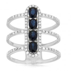 SAPPHIRE & DIAMOND RING