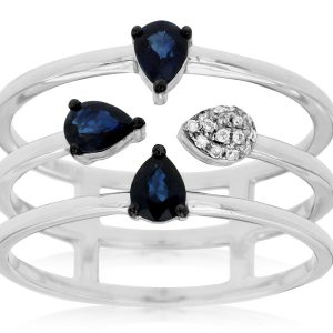 SAPPHIRE & DIAMOND RING
