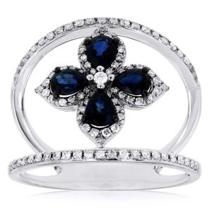 SAPPHIRE & DIAMOND RING