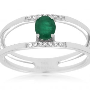 EMERALD & DIAMOND RING