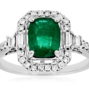 EMERALD & DIAMOND RING