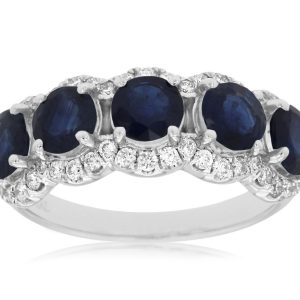 SAPPHIRE & DIAMOND RING
