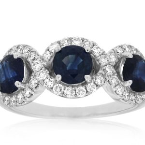 SAPPHIRE & DIAMOND RING