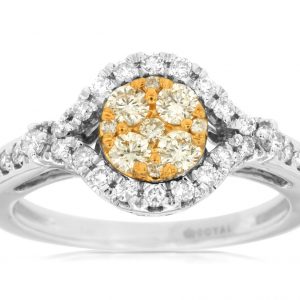 YELLOW DIAMOND & DIAMOND RING