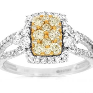 YELLOW DIAMOND & DIAMOND RING