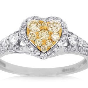 YELLOW DIAMOND & DIAMOND RING