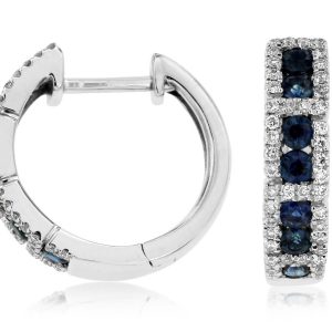 SAPPHIRE & DIAMOND EARRING