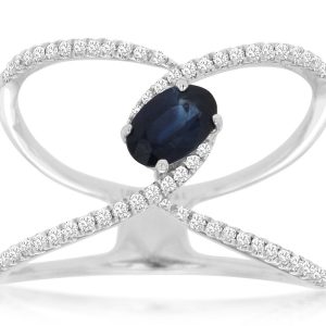 SAPPHIRE & DIAMOND RING