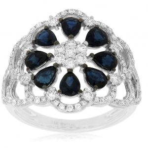 SAPPHIRE & DIAMOND RING
