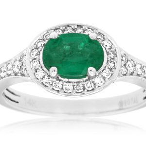 EMERALD & DIAMOND RING